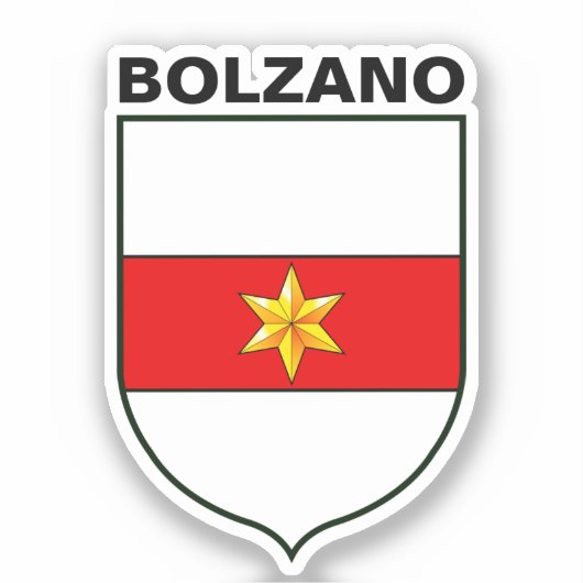 Wappen von Bozen, Italien Aufkleber (Vorderseite)