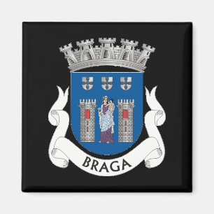 Wappen von Braga, Portugal Magnet