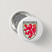 Wappen von Braunschweig, Deutschland Button (Vorne & Hinten)