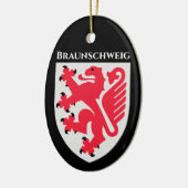 Wappen von Braunschweig, Deutschland Keramik Ornament (Links)