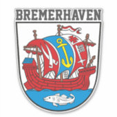Wappen von Bremerhaven, Deutschland Aufkleber (Vorderseite)