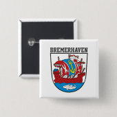 Wappen von Bremerhaven, Deutschland Button (Vorne & Hinten)