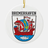 Wappen von Bremerhaven, Deutschland Square Sticke Keramik Ornament (Vorne)