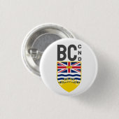 Wappen von British Columbia - CND Button (Vorne & Hinten)
