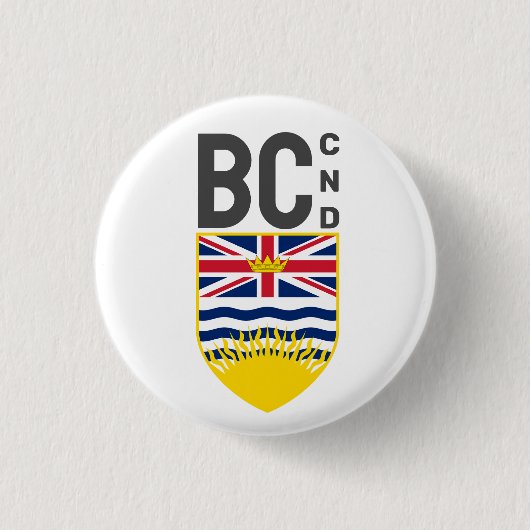 Wappen von British Columbia - CND Button (Vorderseite)