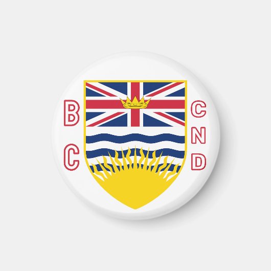 Wappen von British Columbia - CND Magnet (Vorne)