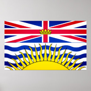 Wappen von British Columbia - CND Poster