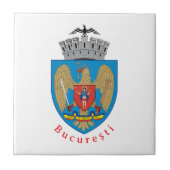 Wappen von Bukarest, Rumänien Fliese (Vorderseite)