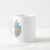 Wappen von Bukarest, Rumänien Kaffeetasse (Vorderseite Links)