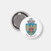 Wappen von Bukarest, Rumänien Magnet (Vorderseite/Rückseite)