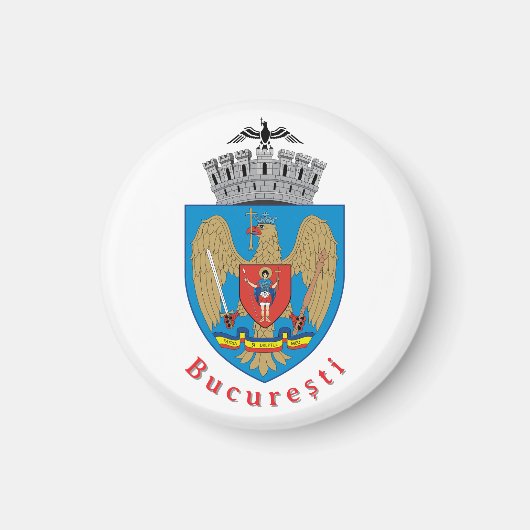 Wappen von Bukarest, Rumänien Magnet (Vorne)