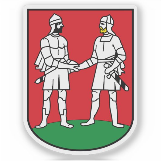 Wappen von Bünde, Deutschland Aufkleber (Vorderseite)
