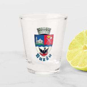 Wappen von Buzău, Rumänien Schnapsglas