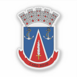 Wappen von Cabo Rojo, Puerto Rico Aufkleber
