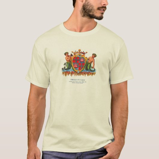 Wappen von Cagliari, Sardinien T-Shirt (Vorderseite)