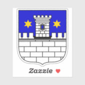 Wappen von Cakovec, Kroatien Aufkleber (Blatt)