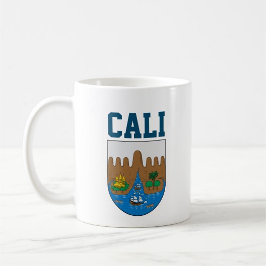 Wappen von Cali, Kolumbien Kaffeetasse (Links)