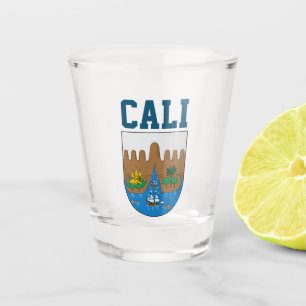 Wappen von Cali, Kolumbien Schnapsglas