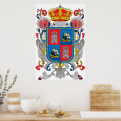Wappen von Campeche Mexico Offizielles Symbol Poster (Küche)