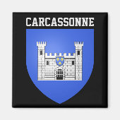 Wappen von Carcassonne - Frankreich Magnet (Vorne)