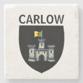 Wappen von Carlow (Stadt), Republik Irland Steinuntersetzer (Vorderseite)