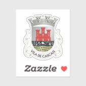 Wappen von Cascais, Portugal Aufkleber (Blatt)