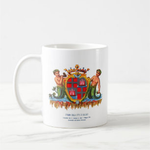 Wappen von Casteddu, Sardinien Kaffeetasse