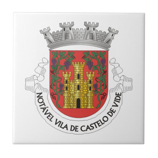 Wappen von Castelo de Vide, Portugal Fliese (Vorderseite)
