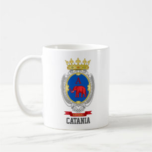 Wappen von Catania, Sizilien Kaffeetasse