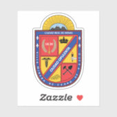 Wappen von Cerro de Pasco, Peru Aufkleber (Blatt)