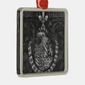 Wappen von Charles de der Burgund Silbernes Ornament (Rechts)