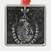 Wappen von Charles de der Burgund Silbernes Ornament (Vorne)