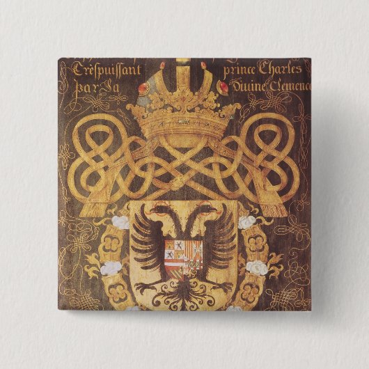 Wappen von Charles V des 23. Kapitels Button (Vorderseite)