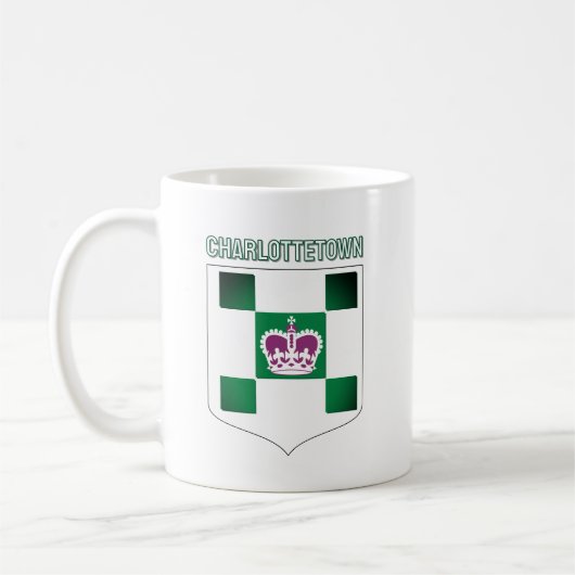 Wappen von Charlottetown - PEI Kaffeetasse (Links)