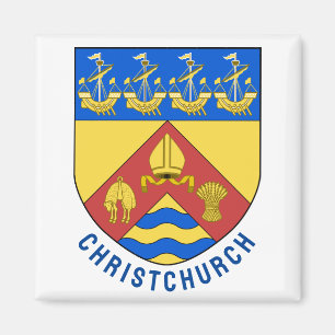 Wappen von Christchurch, Neuseeland Magnet