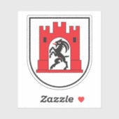 Wappen von Chur, Schweiz Aufkleber (Blatt)