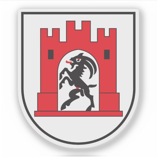 Wappen von Chur, Schweiz Aufkleber (Vorderseite)