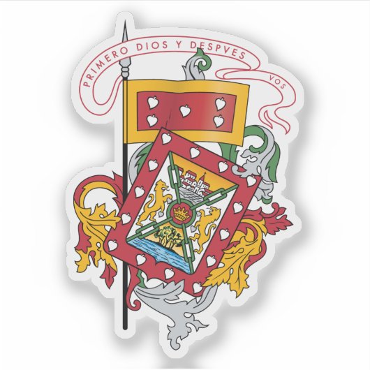 Wappen von Cuenca, Ecuador Aufkleber (Vorderseite)