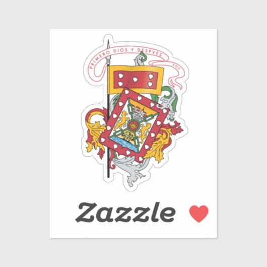 Wappen von Cuenca, Ecuador Aufkleber (Blatt)