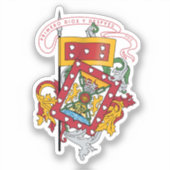 Wappen von Cuenca, Ecuador Aufkleber (Vorderseite)