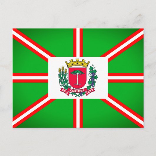 Wappen von Curitiba, Brasilien Postkarte (Vorderseite)