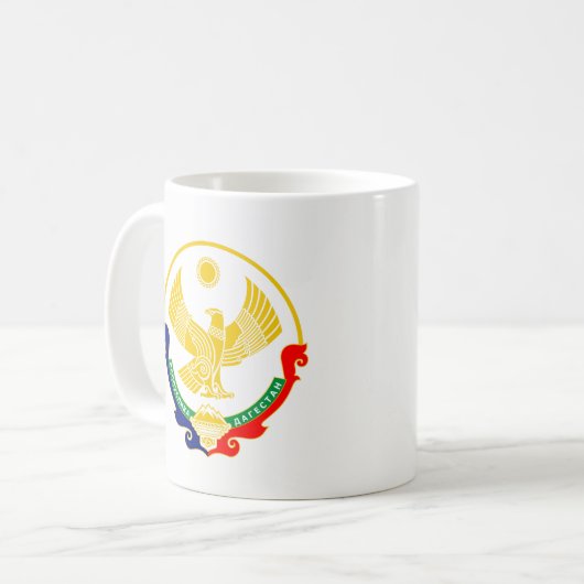 Wappen von Dagestan Kaffeetasse (Vorderseite Links)