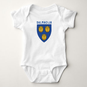 Wappen von Dalmatien, Kroatien Baby Strampler