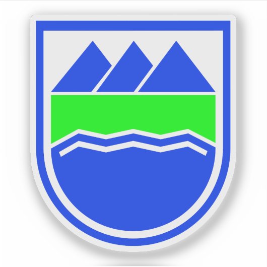 Wappen von Dalvíkurbyggð, Insel Aufkleber (Vorderseite)