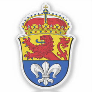Wappen von Darmstadt, Deutschland Aufkleber