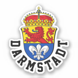 Wappen von Darmstadt, Deutschland Aufkleber