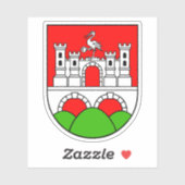 Wappen von Daruvar, Kroatien Aufkleber (Blatt)