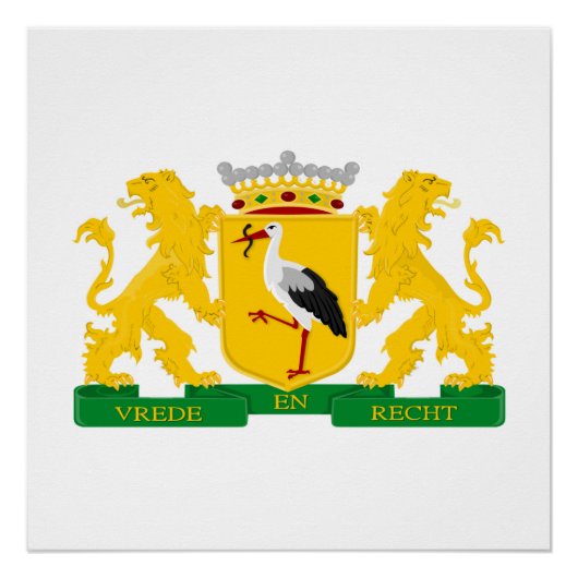 Wappen von Den Haag, Niederlande. Poster (Vorderseite)