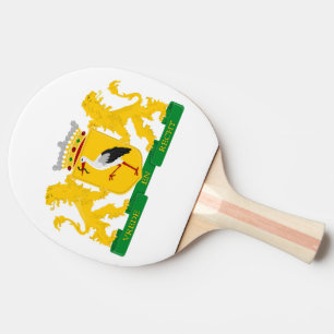 Wappen von Den Haag, Niederlande. Tischtennis Schläger
