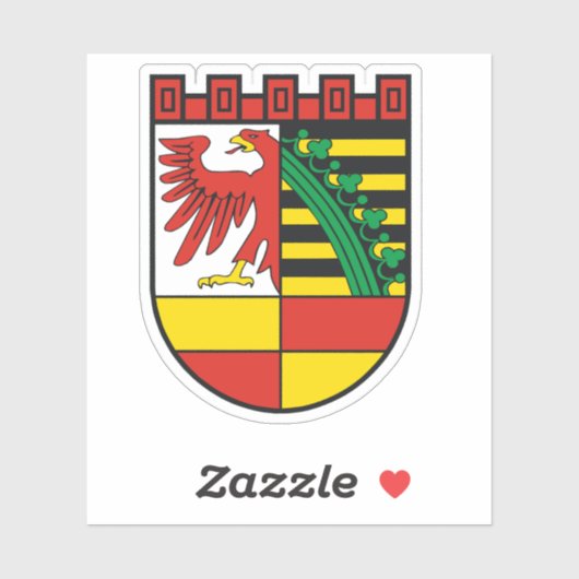 Wappen von Dessau Aufkleber (Blatt)